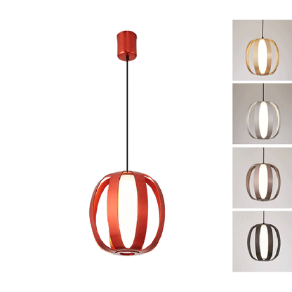 Contemporary Scandinavian Aluminum Acrylic Ball Lantern LED Pendant Light For Dining Room