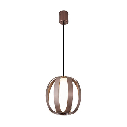 Contemporary Scandinavian Aluminum Acrylic Ball Lantern LED Pendant Light For Dining Room