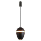 Contemporary Scandinavian Aluminum Bullet Elliptical Liftable LED Pendant Light For Bedside