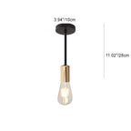 Contemporary Industrial Iron Bulb 1/3 Light Semi-flush Mount Ceiling Light for Dining Room