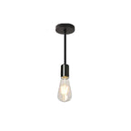 Contemporary Industrial Iron Bulb 1/3 Light Semi-flush Mount Ceiling Light for Dining Room