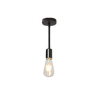 Contemporary Industrial Iron Bulb 1/3 Light Semi-flush Mount Ceiling Light for Dining Room