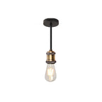 Contemporary Industrial Iron Bulb 1/3 Light Semi-flush Mount Ceiling Light for Dining Room
