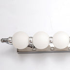 Contemporary Nordic Stainless Steel Aluminum Iron PC Ball LED Wall Sconce Lamp Vanity Lighting For Bathroom