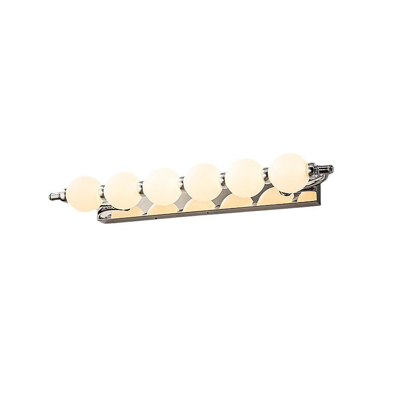 Contemporary Nordic Stainless Steel Aluminum Iron PC Ball LED Wall Sconce Lamp Vanity Lighting For Bathroom