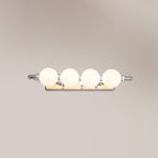 Contemporary Nordic Stainless Steel Aluminum Iron PC Ball LED Wall Sconce Lamp Vanity Lighting For Bathroom
