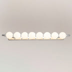 Contemporary Nordic Stainless Steel Aluminum Iron PC Ball LED Wall Sconce Lamp Vanity Lighting For Bathroom