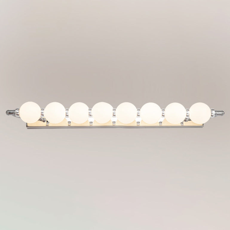 Contemporary Nordic Stainless Steel Aluminum Iron PC Ball LED Wall Sconce Lamp Vanity Lighting For Bathroom