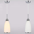 Modern Simplicity Hardware Glass Flower Bullet 1/3 Light Pendant Light For Dining Room