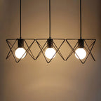 Contemporary Scandinavian Star Cage Iron 1/3 Light Pendant Light For Dining Room