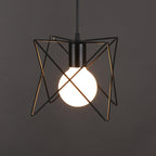 Contemporary Scandinavian Star Cage Iron 1/3 Light Pendant Light For Dining Room