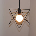 Contemporary Scandinavian Star Cage Iron 1/3 Light Pendant Light For Dining Room