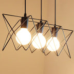 Contemporary Scandinavian Star Cage Iron 1/3 Light Pendant Light For Dining Room