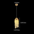 Modern Luxury Hardware Aluminum Acrylic Drop Torch LED Pendant Light For Bedside