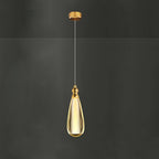 Modern Luxury Hardware Aluminum Acrylic Drop Torch LED Pendant Light For Bedside