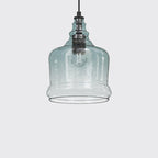 Contemporary Retro Glass Iron Can Drum 1/3 Light Pendant Light For Dining Room