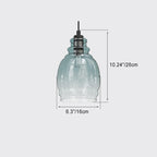 Contemporary Retro Glass Iron Can Drum 1/3 Light Pendant Light For Dining Room
