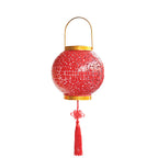 Traditional Chinese Solar Waterproof Iron Hollowed Lantern LED Outdoor Light Landscape Lighting For Garden Lumendat