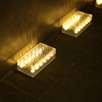 Modern Simplicity Solar Waterproof Acrylic Rectangular Ice Brick LED Outdoor Light Landscape Lighting For Garden Lumendat