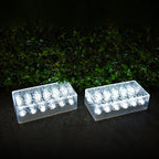 Modern Simplicity Solar Waterproof Acrylic Rectangular Ice Brick LED Outdoor Light Landscape Lighting For Garden Lumendat