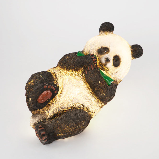 Modern Art Deco Solar Waterproof Resin Fiberglass Imitation Panda Bamboo Shoot LED Outdoor Light Landscape Lighting For Garden Lumendat