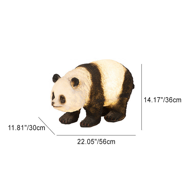 Modern Art Deco Solar Waterproof Resin Fiberglass Imitation Panda Bamboo Shoot LED Outdoor Light Landscape Lighting For Garden Lumendat