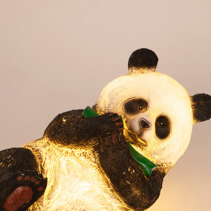 Modern Art Deco Solar Waterproof Resin Fiberglass Imitation Panda Bamboo Shoot LED Outdoor Light Landscape Lighting For Garden Lumendat