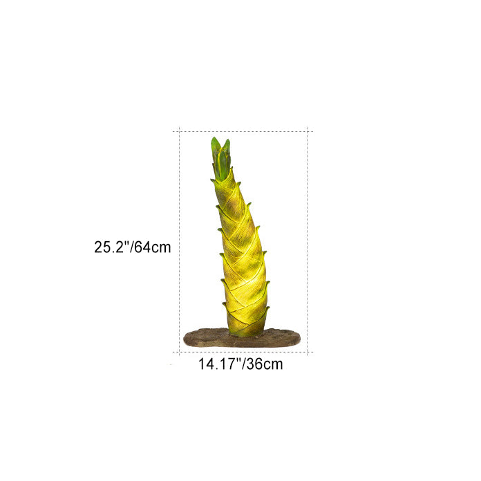 Modern Art Deco Solar Waterproof Resin Fiberglass Imitation Panda Bamboo Shoot LED Outdoor Light Landscape Lighting For Garden Lumendat
