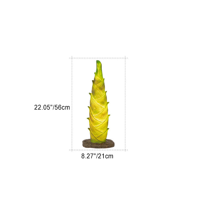 Modern Art Deco Solar Waterproof Resin Fiberglass Imitation Panda Bamboo Shoot LED Outdoor Light Landscape Lighting For Garden Lumendat