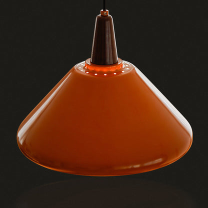 Traditional Vintage Iron Metal Conic 1/2 Light Pendant Light for Dining Room