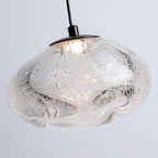 Modern Simplicity Glazed Glass Hardware Round Air Bubble LED Pendant Light For Bedside