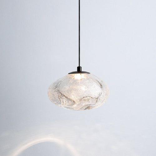 Modern Simplicity Glazed Glass Hardware Round Air Bubble LED Pendant Light For Bedside