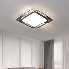 Contemporary Nordic Iron Acrylic Rectangular Square Round Star Spotlight LED Flush Mount Ceiling Light For Bedroom