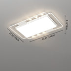 Contemporary Nordic Iron Acrylic Rectangular Square Round Star Spotlight LED Flush Mount Ceiling Light For Bedroom