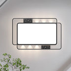 Contemporary Nordic Iron Acrylic Rectangular Square Round Star Spotlight LED Flush Mount Ceiling Light For Bedroom