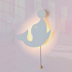 Lumendat Contemporary Creative Battery Kids Iron Cloud Star Animal Cartoon Pull Chain LED Wall Sconce Lamp For Bedside Lumendat