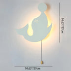 Lumendat Contemporary Creative Battery Kids Iron Cloud Star Animal Cartoon Pull Chain LED Wall Sconce Lamp For Bedside Lumendat