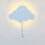 Lumendat Contemporary Creative Battery Kids Iron Cloud Star Animal Cartoon Pull Chain LED Wall Sconce Lamp For Bedside Lumendat