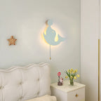 Lumendat Contemporary Creative Battery Kids Iron Cloud Star Animal Cartoon Pull Chain LED Wall Sconce Lamp For Bedside Lumendat