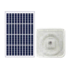 Modern Simplicity Solar Waterproof ABS Square LED Flush Mount Ceiling Light For Outdoor Patio