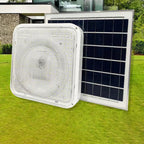 Modern Simplicity Solar Waterproof ABS Square LED Flush Mount Ceiling Light For Outdoor Patio