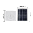 Modern Simplicity Solar Waterproof ABS Square LED Flush Mount Ceiling Light For Outdoor Patio