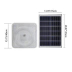 Modern Simplicity Solar Waterproof ABS Square LED Flush Mount Ceiling Light For Outdoor Patio