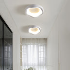 Contemporary Scandinavian Iron Acrylic Flower Round Cloud LED Flush Mount Ceiling Light For Hallway
