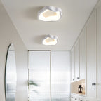 Contemporary Scandinavian Iron Acrylic Flower Round Cloud LED Flush Mount Ceiling Light For Hallway