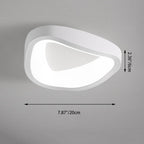 Contemporary Scandinavian Iron Acrylic Flower Round Cloud LED Flush Mount Ceiling Light For Hallway