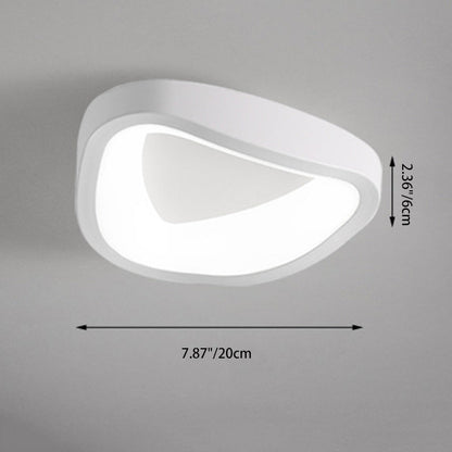 Contemporary Scandinavian Iron Acrylic Flower Round Cloud LED Flush Mount Ceiling Light For Hallway