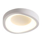 Contemporary Scandinavian Iron Acrylic Flower Round Cloud LED Flush Mount Ceiling Light For Hallway