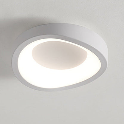 Contemporary Scandinavian Iron Acrylic Flower Round Cloud LED Flush Mount Ceiling Light For Hallway