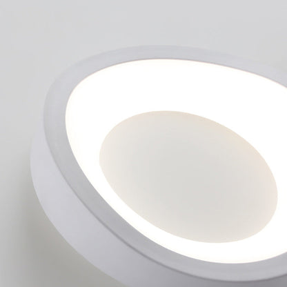 Contemporary Scandinavian Iron Acrylic Flower Round Cloud LED Flush Mount Ceiling Light For Hallway